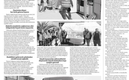 Çalışmalarımız Yeni Esnaf Gazetesi’nde