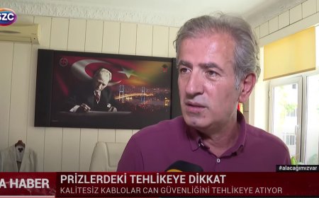 Başkanımız Sözcü Tvde Elektrik yangını bağırarak gelmiyor diyerek tehlikeye dikkat çekti