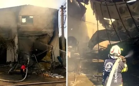 Şarjdaki telefon fabrikayı yaktı (NTV Haberi)