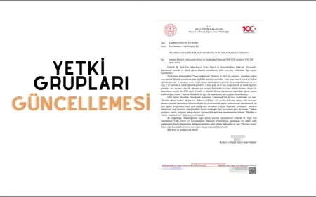 YETKİ GRUPLARI GÜNCELLEMESİ