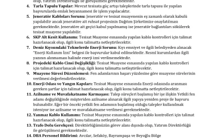 ⚡ Elektrik Teknisyenleri Odası Toplantı Gündemi Uygulama Birliği Talebi